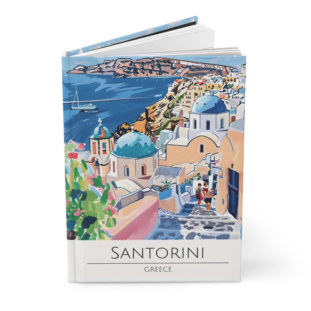 Santorini Lined Journal