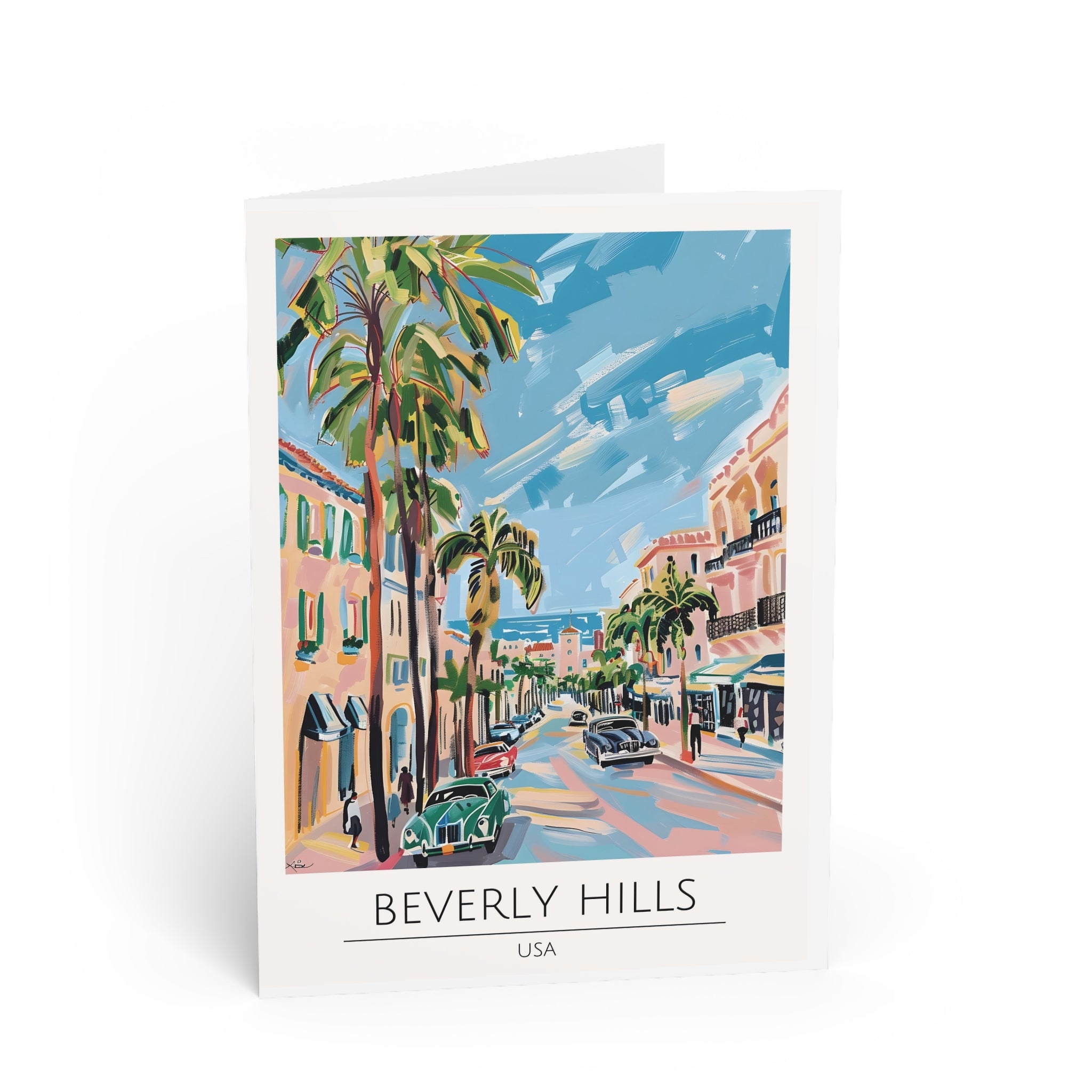 Beverly Hills Greeting Card